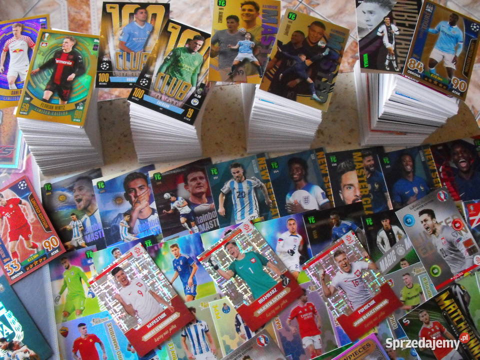 Karty piłkarskie Mega zestaw 500 kart i album Mykanów