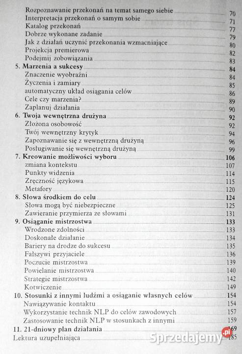 NLP Umiejętność realizowania marzeń Harry Alder sprzedam