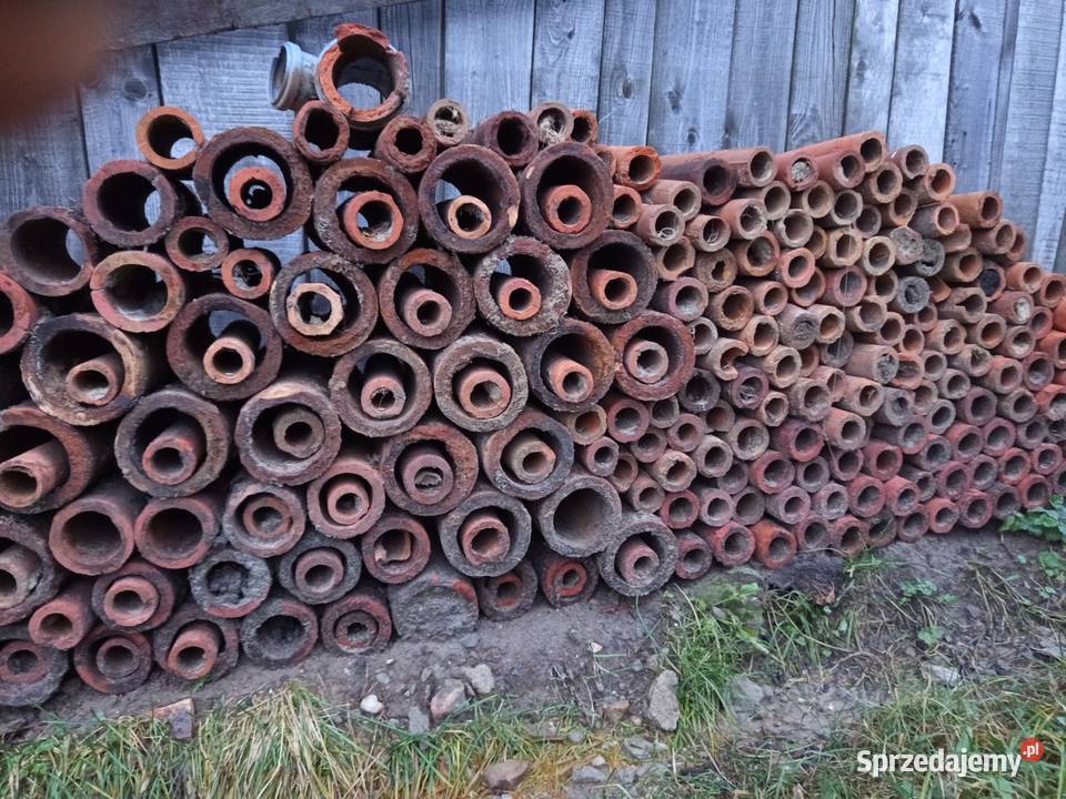 Dren dreny melioracyjne ceramiczne rury Miłakowo