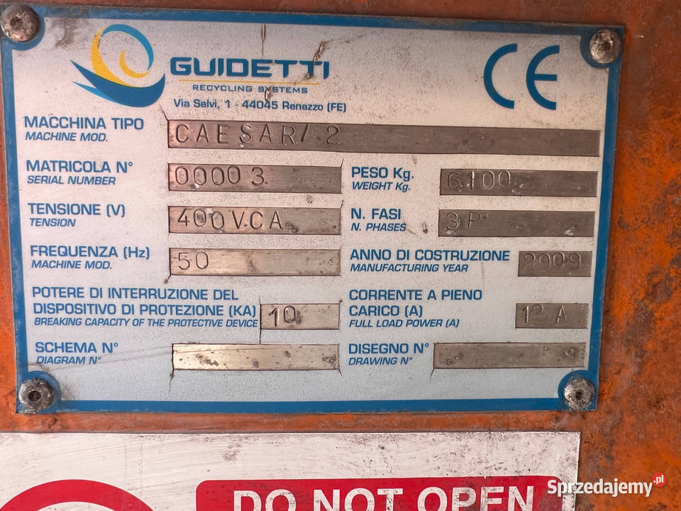 Kruszarka szczękowa Guidetti Caesar 2 Zator