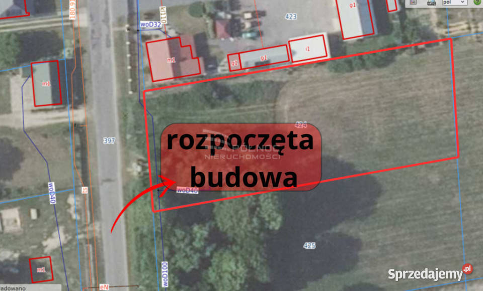 działka 2500 m w Lubniu Lubień sprzedam