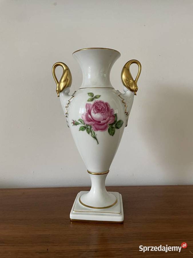 Wazon Amfora Moosrose vintage Porcelana i szkło Toruń