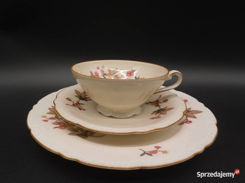 Eleganckie Trio Śniadaniowe Epiag Czechosłowacja Raszków