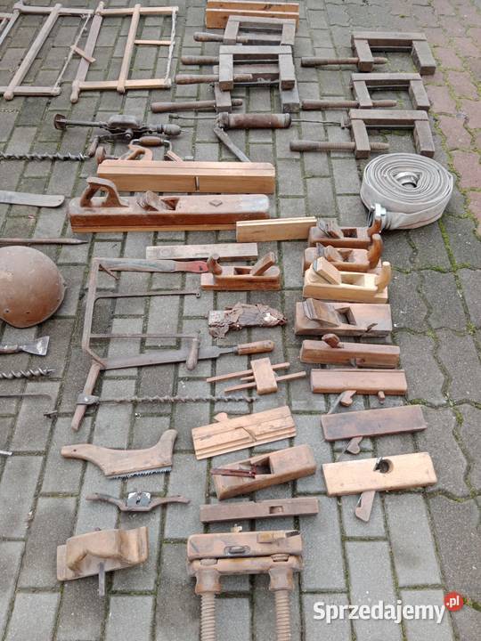 Antyk stolarnia heble strugi piły Chojnice