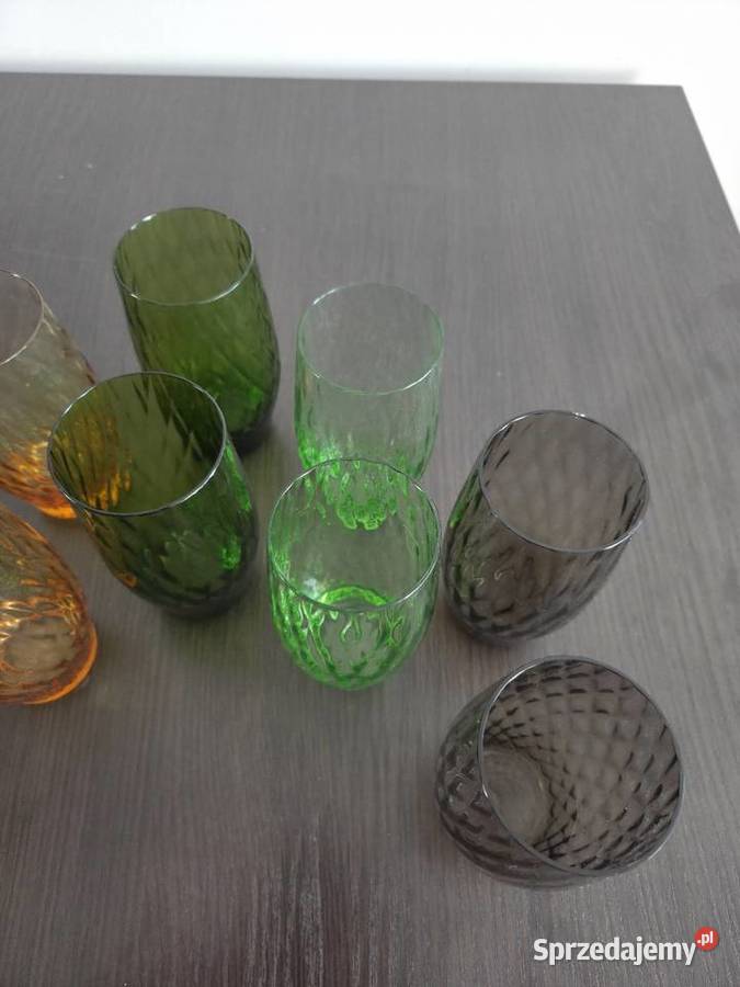 Szklanki PRL vintage Poznań