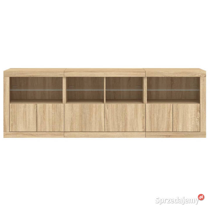 Szafka z oświetleniem LED dąb sonoma 202x37x67 Warszawa