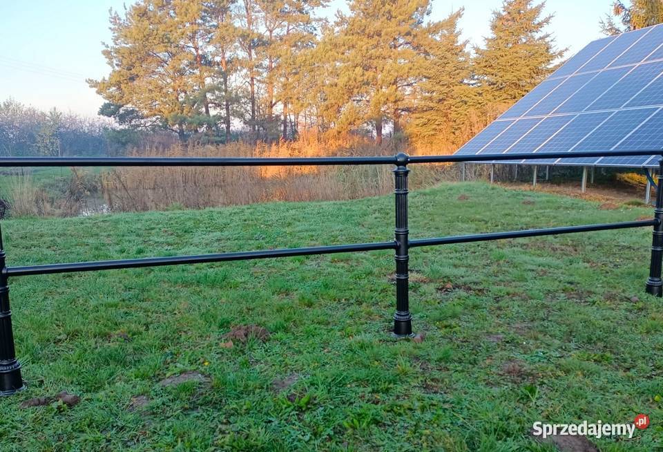 Słupek żeliwny bariery H860mm ogrodzenie uliczny Gołdap