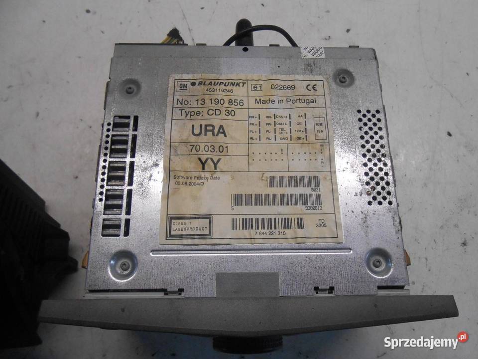RADIO CD ZEGAR WYŚWIETLACZ OPEL ZAFIRA B