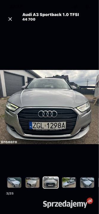 Audi A3 benzyna stan led matrix 79tyśKM bogata światła do jazdy dziennej