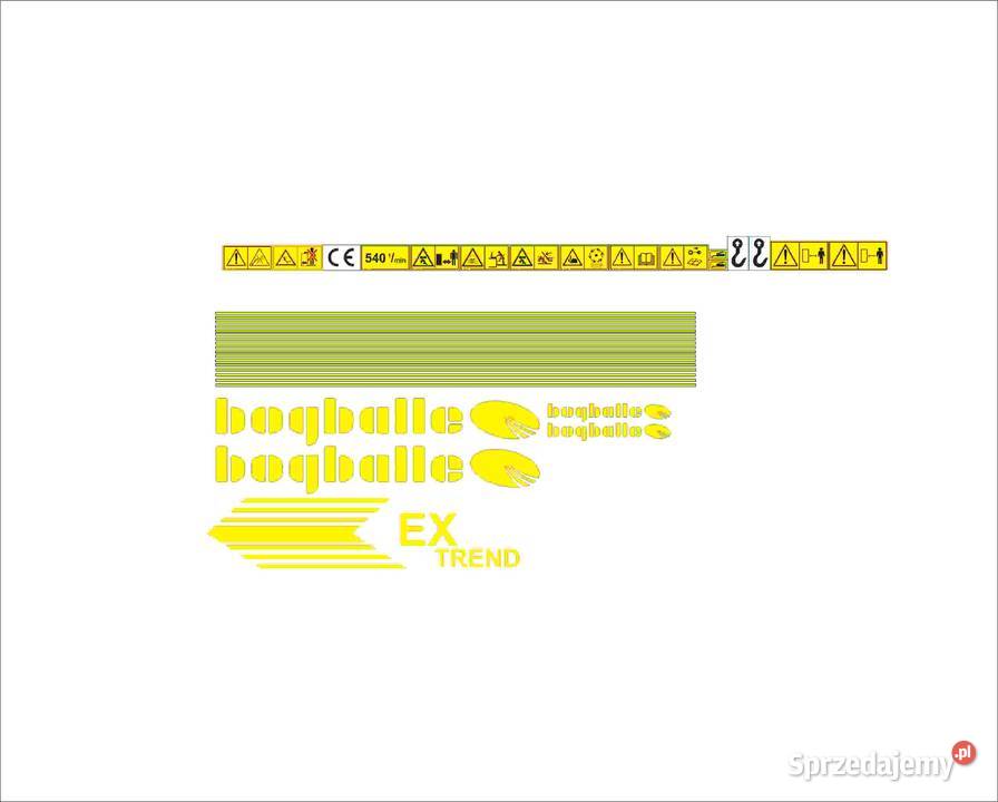 Naklejki Bogballe EX Trend mocny klej odporne Pozostałe