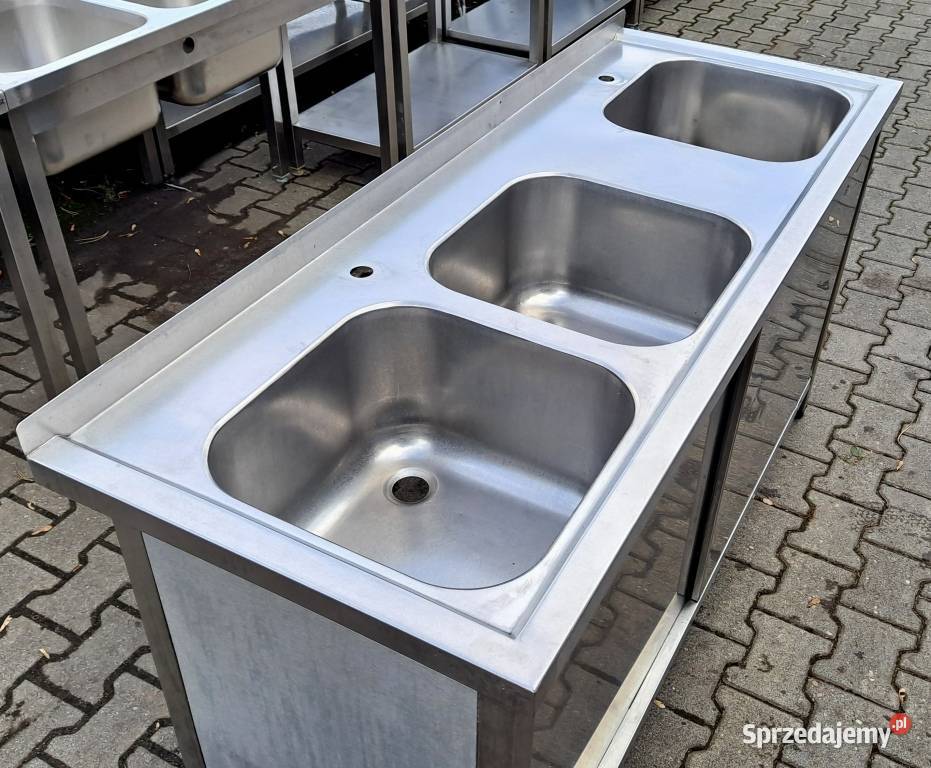 ZLEW 3 KOMOROWY Z SZAFKĄ DRZWI SUWANE 1606085