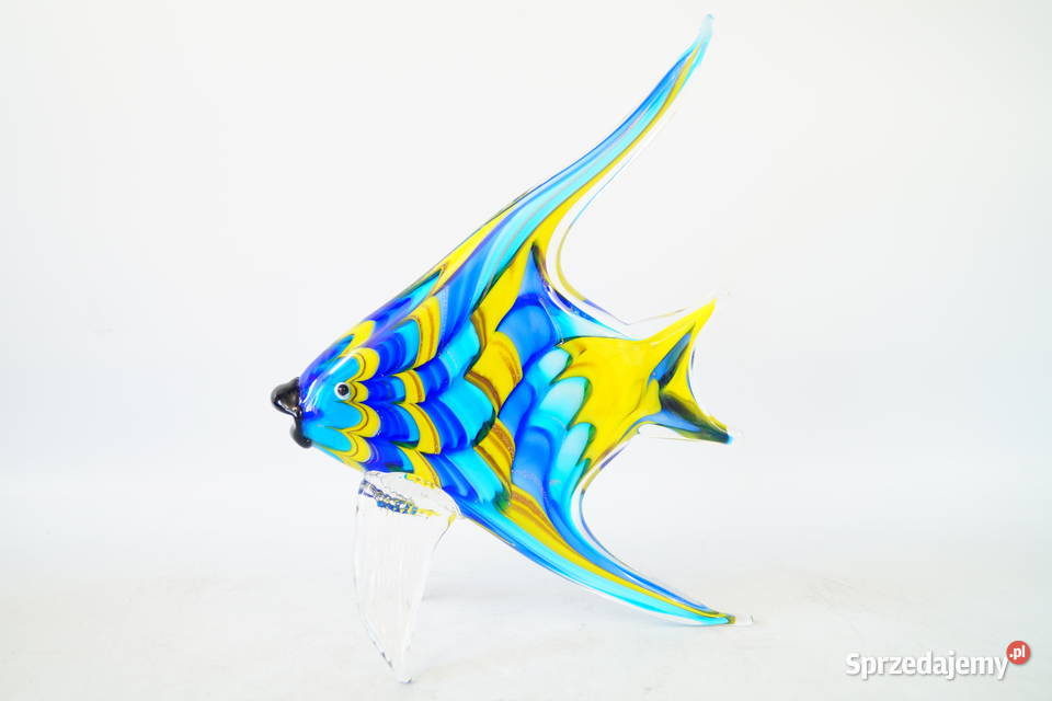 Figura szklana figura Murano style ryba rybka Gizałki