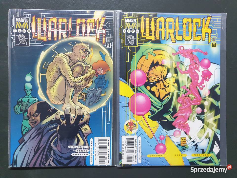 Warlock zestaw 10 oryginalnych komiksów Marvel Gdynia