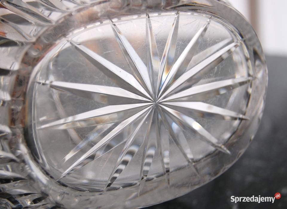Miska kryształowa koszyk kryształ szlifowany PRL Lublin