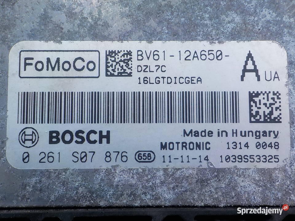 FORD FOCUS MK3 16 B 12r HB 5D sterownik komputer Suków