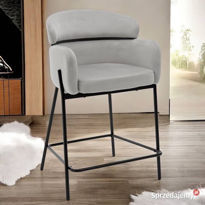 Hoker Tapicerowany Bolzano Jasnoszary Wysyłka Tarchały Małe