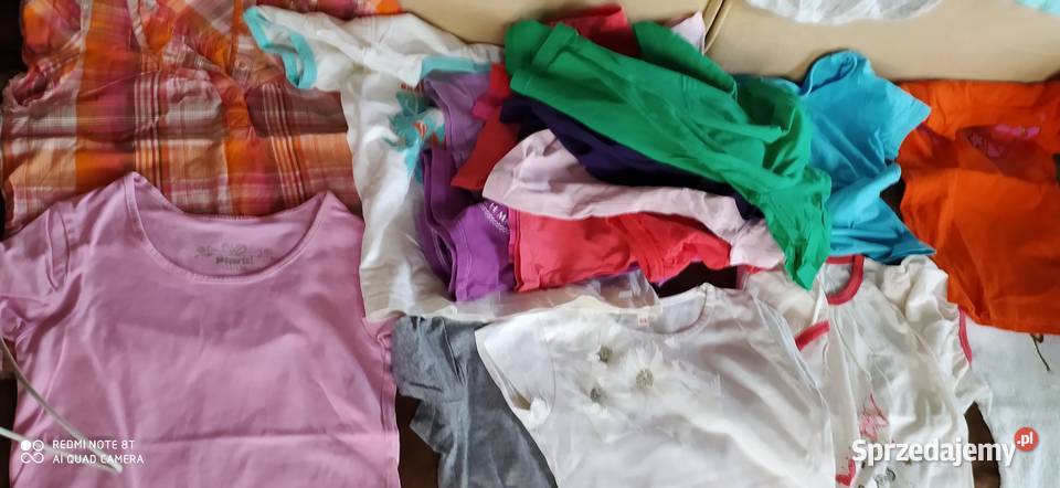 Bluzka z krótkim rękawem dziewczynki 122 128 Bluzki, koszulki i kaftaniki wielkopolskie Poznań sprzedam