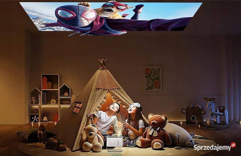 Mini PROJEKTOR z WiFi BLUETOOTH JIMVEO E18 1080p mazowieckie Myszyniec