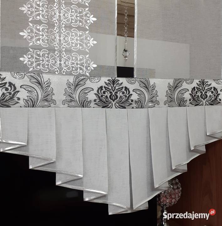 Panele czarno srebrny ornament 2 sztuki