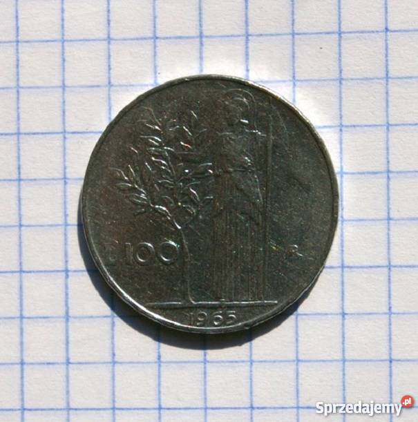 100 LIRÓW 1965 WŁOCHY Piszczac sprzedam