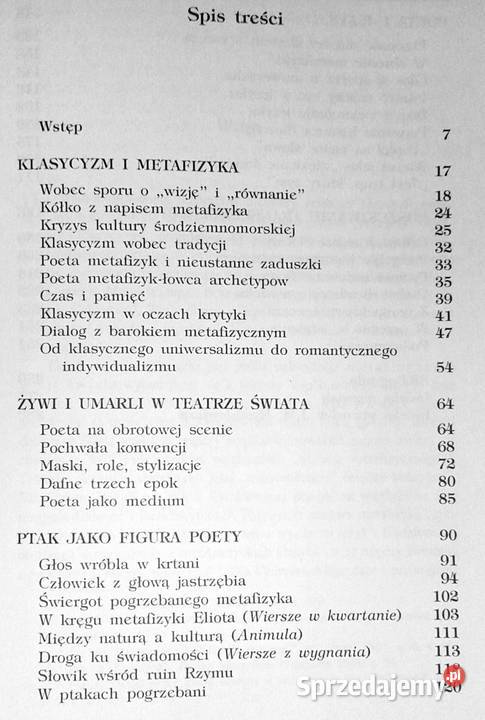 Klasyk i metafizyka Marzena WoźniakŁabieniec twarda Chełm sprzedam