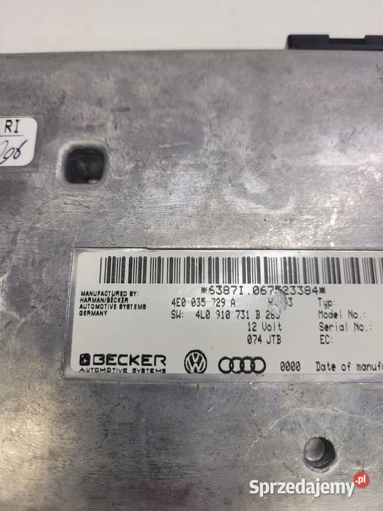 STEROWNIK MODUŁ MMI Q7 A6 C6 4E0035729A osobowe Przystajń