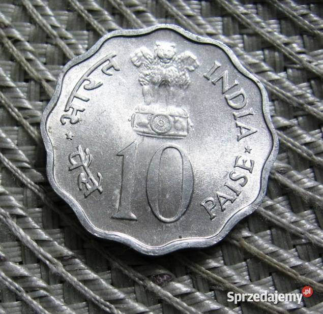 Indie 10 Paisa 1974r FAO Planowanie Rodziny Numizmatyka Kalisz