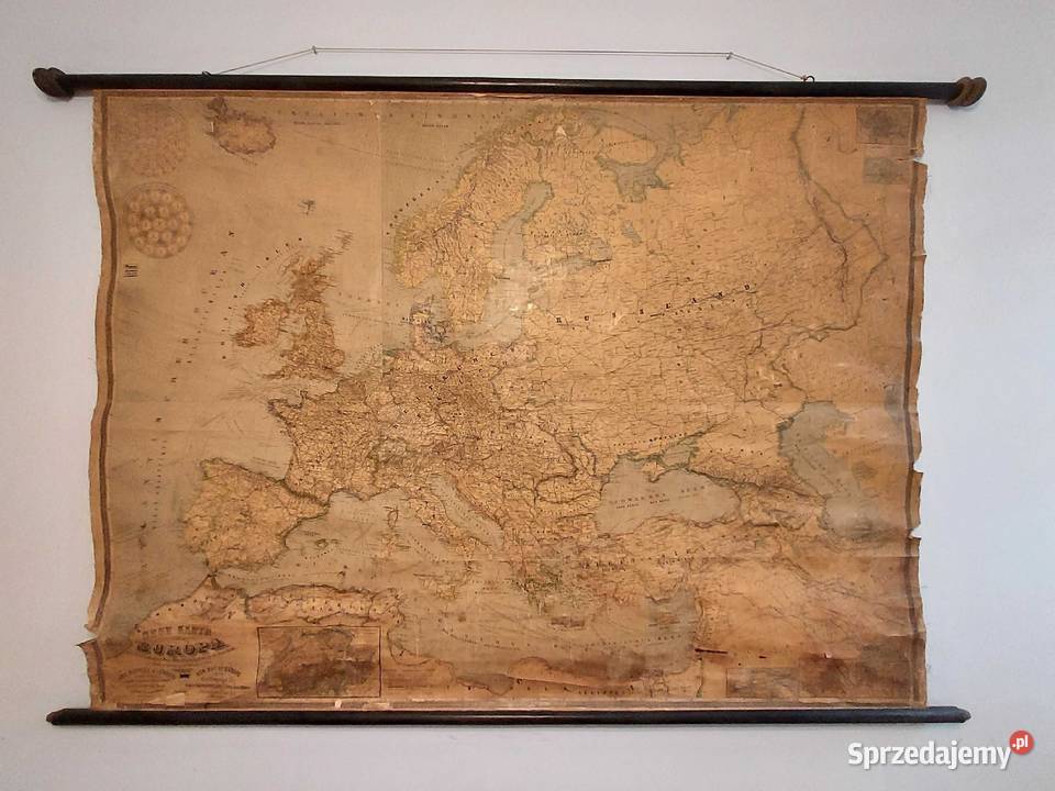 Mapa 130-letnia Europa