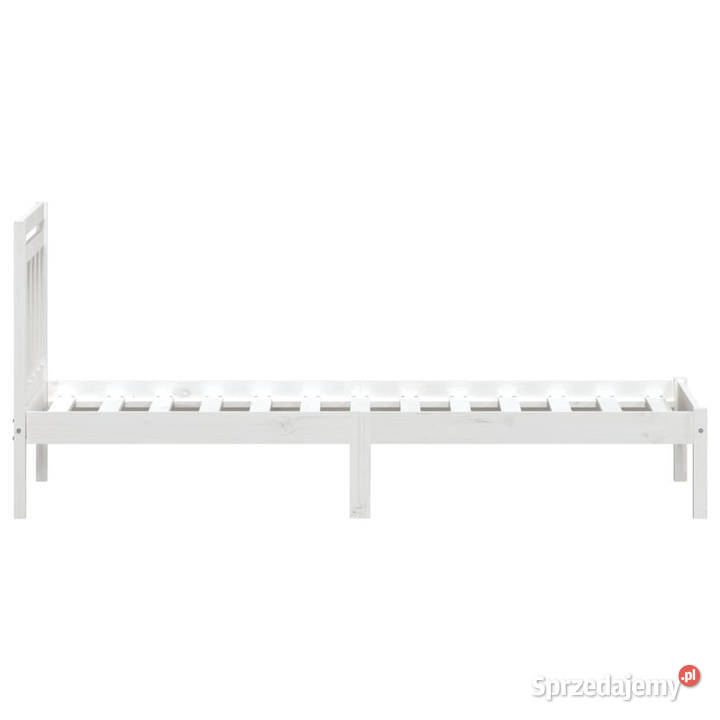 Rama łóżka biała lite drewno sosnowe 90x200 sprzedam