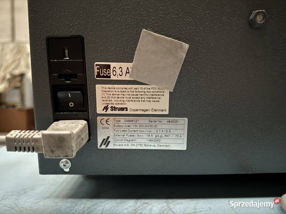 Prezycyjna przecinarka metalograficzna Struers kujawsko-pomorskie Bydgoszcz