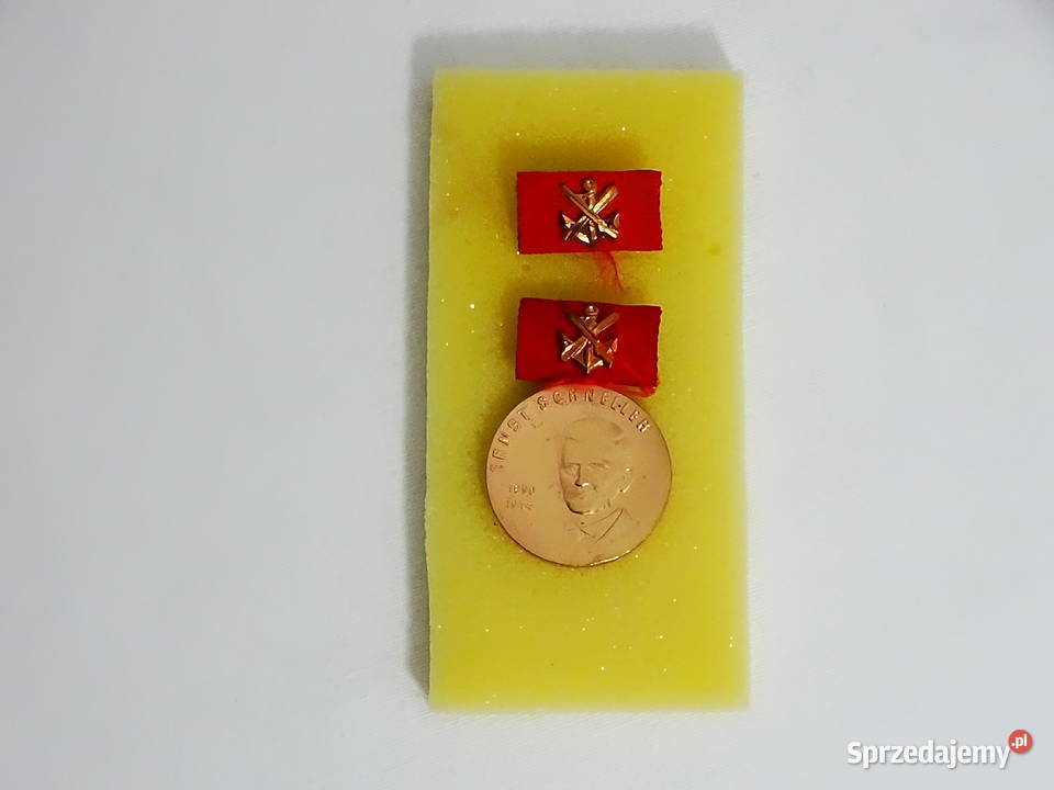 Medal DDR NVA Ernst Schneller Brązowy lubelskie Biłgoraj
