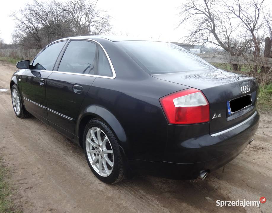 Audi A4 B6 18T 2002 LPG 163hp sedan czarna Alu Nur