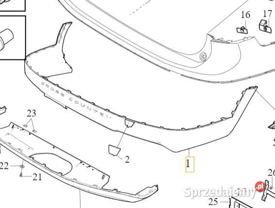 VOLVO V90CC listwa spoiler Cross Country Motoryzacja sprzedam