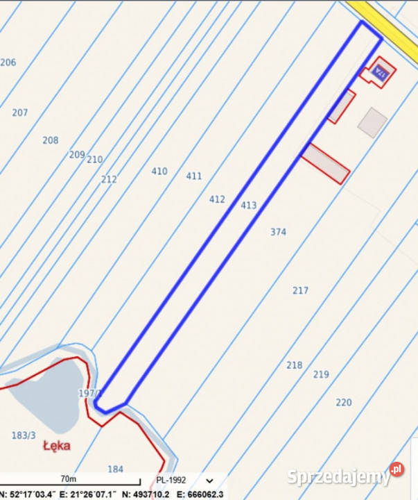 Wąska działka idealna pod domek letniskowy