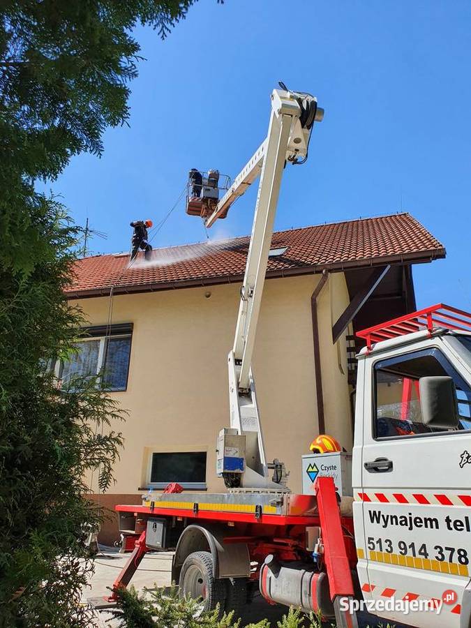 Podnośnik koszowy wynajem Zwyżka wynajem 20m śląskie Żywiec