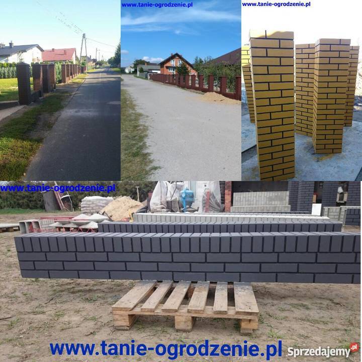 Ala klinkier ogrodzenie słupki murki kraj