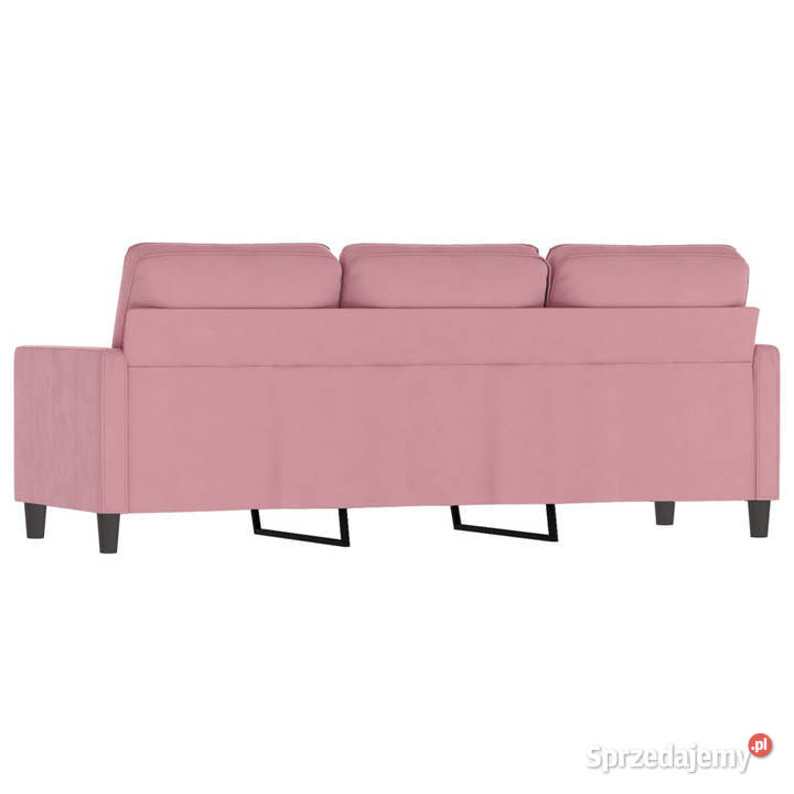 Sofa 3osobowa różowa 180 obita aksamitem mazowieckie Warszawa