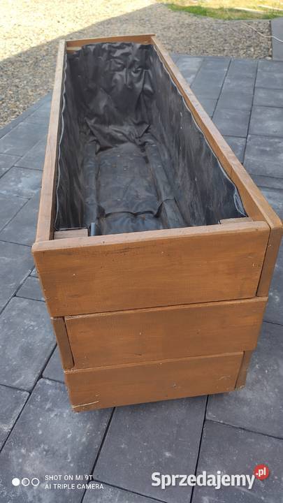 Donica ogrodowa drewniana dąb winchester lubelskie Czemierniki