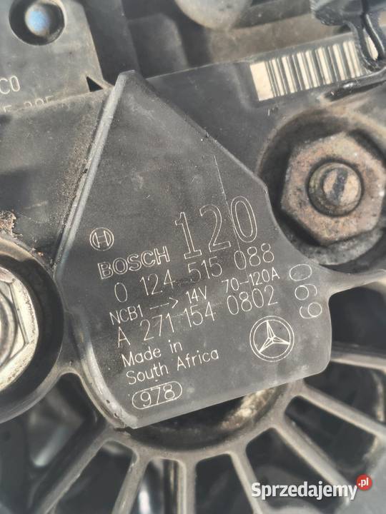 ALTERNATOR Mercedes W203 18 K bosch 0124515088 Chełm