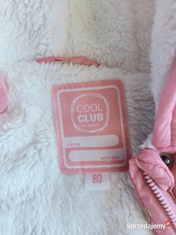Kurtka dziewczęca zimowa ocieplana różowa w Cool Club Płock