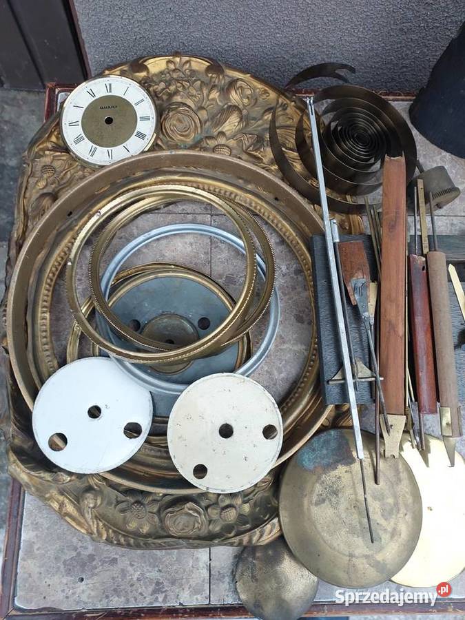 Zestaw części elementów zegarmistrza gongi Tczew