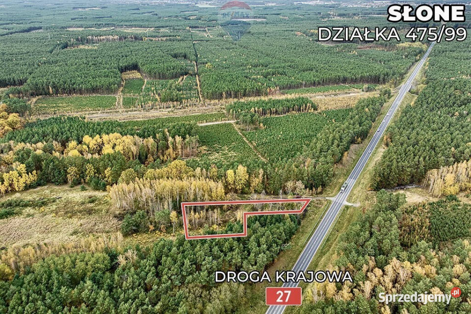 Na sprzedaż działka drodze 27 z MPZG Sprzedaż Słone