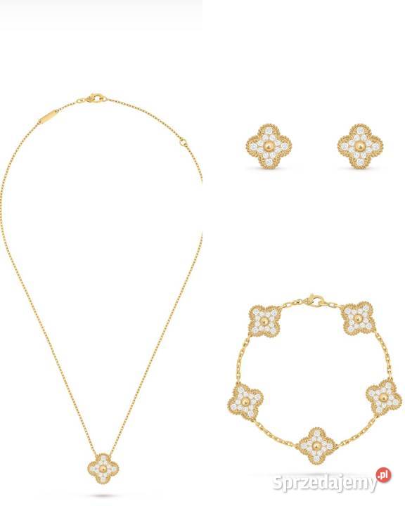 Zestaw na van Cleef arpels bransoletka naszyjnik Biżuteria Brzeg
