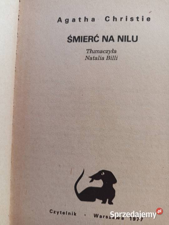 Śmierć na Nilu Christie kryminał sensacja Proza i poezja mazowieckie Warszawa