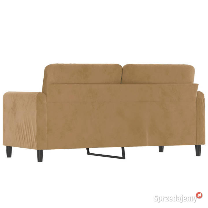 Sofa 2osobowa brązowa 140 tapicerowana aksamitem Warszawa