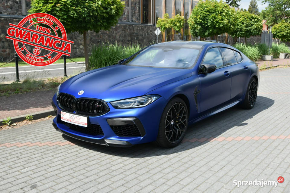 BMW M8 Competition 625 2022r SALON fv23 Laser klimatyzacja Samochody osobowe Kampinos