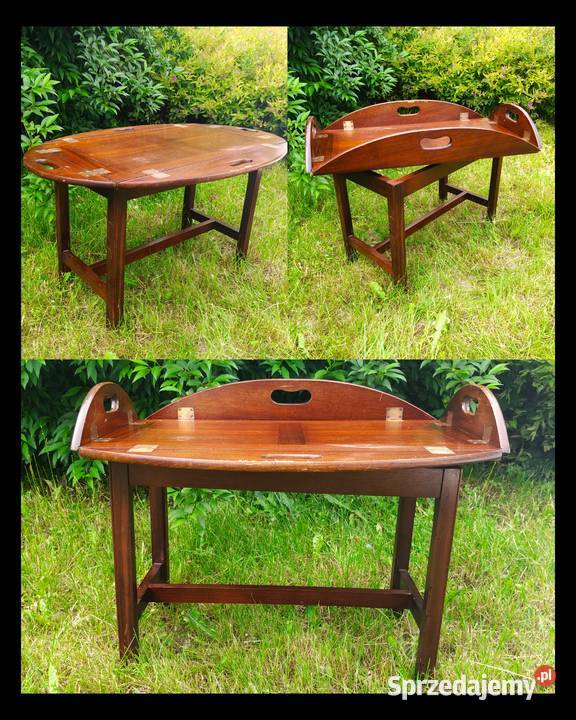 Stolik barmański tray table Anglia Art Deco lata Kalisz
