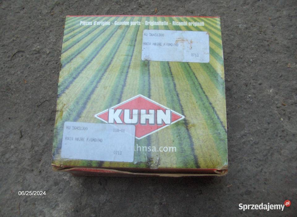 Nożyk kosiarki KUHN 56451200 prawy orginał Jawiszowice sprzedam