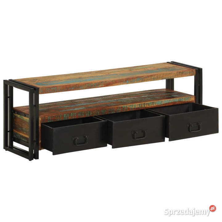 Szafka pod TV z drewna odzyskanego 120 x 30 x 40 Warszawa