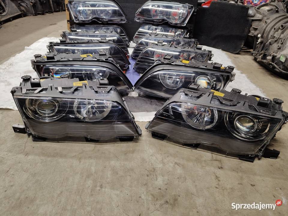 Bmw e46 sedan kombi lampy przednie komplet łódzkie Aleksandrów Łódzki